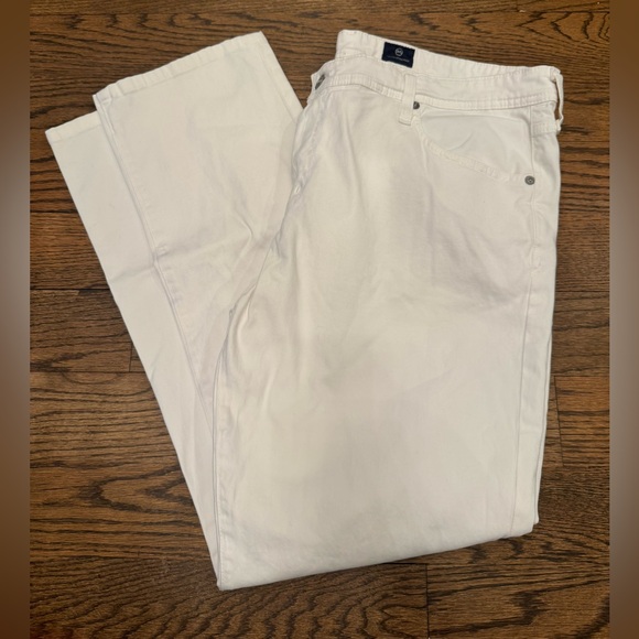 AG Adriano Goldschmied “The Graduate” White Tailored Leg Jeans – Size 40x34 - Picture 3 of 8
